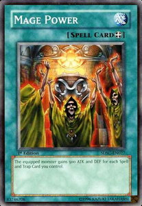 Mage Power - Structure Deck: Spellcaster's Command (SDSC) #SDSC-EN027 - Common / Short Print YuGiOh Trading Card