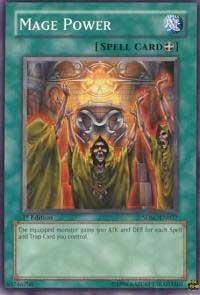 Mage Power - Structure Deck: Spellcaster's Command (SDSC) #SDSC-EN027 - Common / Short Print YuGiOh Trading Card