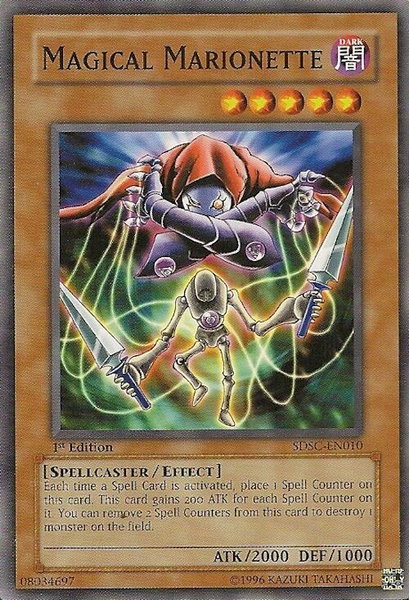 Magical Marionette trading card from Structure Deck: Spellcaster's Command Magical Marionette - Structure Deck: Spellcaster's Command YuGiOh trading card