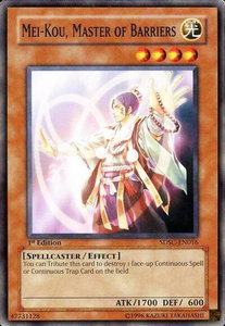 Mei-Kou, Master of Barriers - Structure Deck: Spellcaster's Command (SDSC) #SDSC-EN016 - Common / Short Print YuGiOh Trading Card