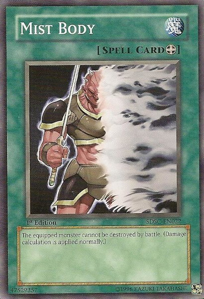 Mist Body trading card from Structure Deck: Spellcaster's Command Mist Body - Structure Deck: Spellcaster's Command YuGiOh trading card