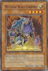 Mythical Beast Cerberus - Structure Deck: Spellcaster's Command (SDSC) #SDSC-EN015 - Common / Short Print YuGiOh Trading Card