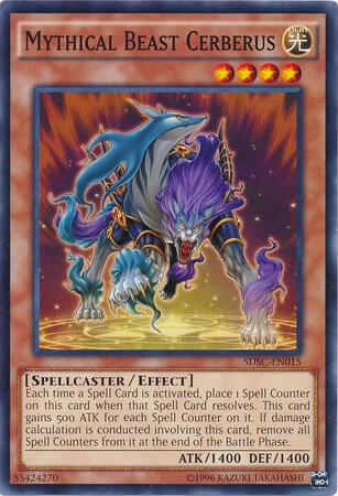 Mythical Beast Cerberus - Structure Deck: Spellcaster's Command YuGiOh trading card