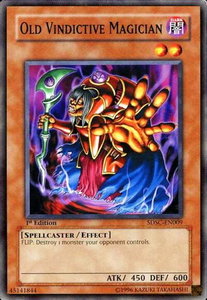 Old Vindictive Magician - Structure Deck: Spellcaster's Command (SDSC) #SDSC-EN009 - Common / Short Print YuGiOh Trading Card