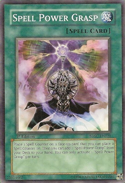 Spell Power Grasp trading card from Structure Deck: Spellcaster's Command Spell Power Grasp - Structure Deck: Spellcaster's Command YuGiOh trading card