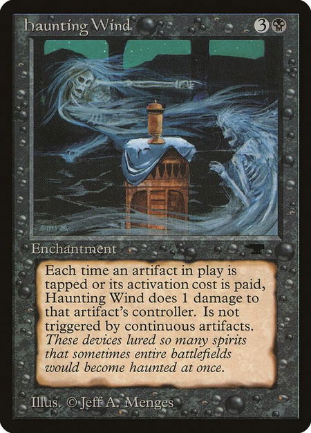 Haunting Wind - Antiquities Magic: The Gathering trading card