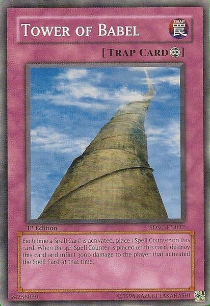 Tower of Babel trading card from Structure Deck: Spellcaster's Command Tower of Babel - Structure Deck: Spellcaster's Command YuGiOh trading card