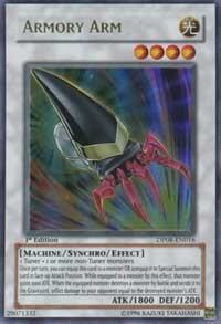 Armory Arm trading card from Duelist Pack 8: Yusei Fudo Armory Arm - Duelist Pack 8: Yusei Fudo YuGiOh trading card