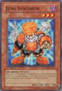 Junk Synchron trading card from Duelist Pack 8: Yusei Fudo Junk Synchron - Duelist Pack 8: Yusei Fudo YuGiOh trading card