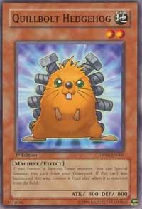 Quillbolt Hedgehog trading card from Duelist Pack 8: Yusei Fudo Quillbolt Hedgehog - Duelist Pack 8: Yusei Fudo YuGiOh trading card