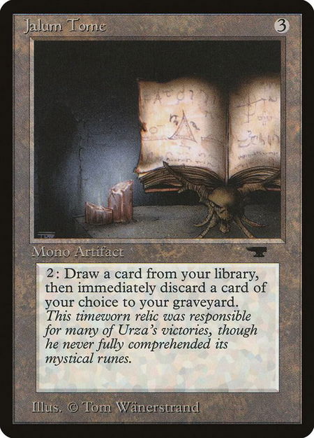 Jalum Tome - Antiquities Magic: The Gathering trading card