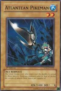 Atlantean Pikeman trading card from 5D's 2008 Starter Deck Atlantean Pikeman - 5D's 2008 Starter Deck YuGiOh trading card