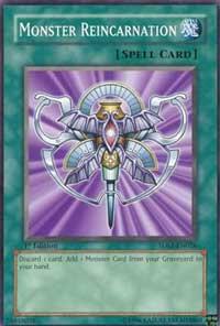Monster Reincarnation trading card from 5D's 2008 Starter Deck Monster Reincarnation - 5D's 2008 Starter Deck YuGiOh trading card