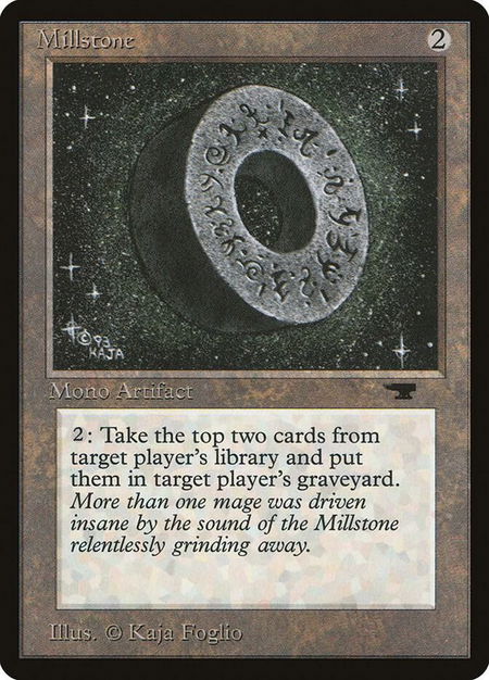 Millstone - Antiquities Magic: The Gathering trading card