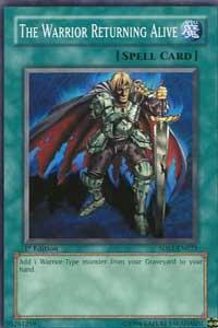 The Warrior Returning Alive trading card from 5D's 2008 Starter Deck The Warrior Returning Alive - 5D's 2008 Starter Deck YuGiOh trading card