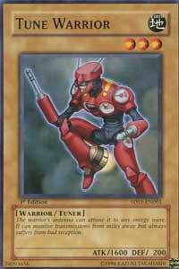 Tune Warrior trading card from 5D's 2008 Starter Deck Tune Warrior - 5D's 2008 Starter Deck YuGiOh trading card