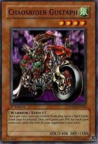 Chaosrider Gustaph trading card from Structure Deck: The Dark Emperor Chaosrider Gustaph - Structure Deck: The Dark Emperor YuGiOh trading card