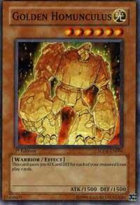 Golden Homunculus - Structure Deck: The Dark Emperor (SDDE) #SDDE-EN004 - Common / Short Print YuGiOh Trading Card