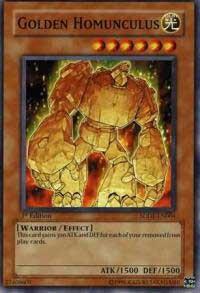Golden Homunculus trading card from Structure Deck: The Dark Emperor Golden Homunculus - Structure Deck: The Dark Emperor YuGiOh trading card