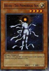 Helios - The Primordial Sun - Structure Deck: The Dark Emperor YuGiOh trading card