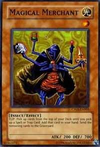 Magical Merchant trading card from Champion Pack 5 Magical Merchant - Champion Pack 5 YuGiOh trading card