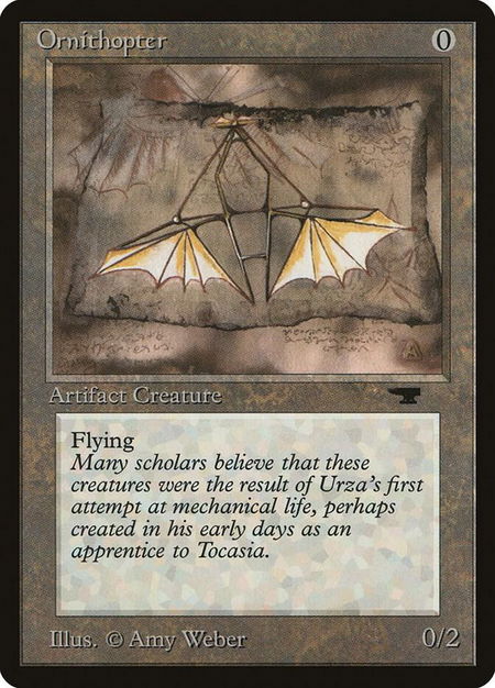 Ornithopter - Antiquities Magic: The Gathering trading card