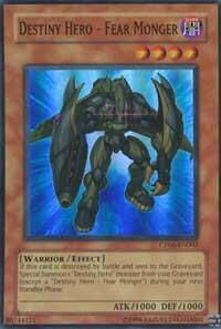 Destiny Hero - Fear Monger - Champion Pack 6 (CP06) #CP06-EN002 - Super Rare YuGiOh Trading Card