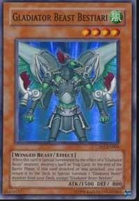Gladiator Beast Bestiari trading card from Champion Pack 7 Gladiator Beast Bestiari - Champion Pack 7 YuGiOh trading card