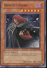 Vanity's Fiend trading card from Champion Pack 7 Vanity's Fiend - Champion Pack 7 YuGiOh trading card