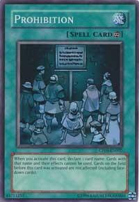 Prohibition - Champion Pack 8 (CP08) #CP08-EN002 - Super Rare YuGiOh Trading Card