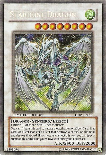 Stardust Dragon trading card from 2008 Collectors Tin Stardust Dragon - 2008 Collectors Tin YuGiOh trading card