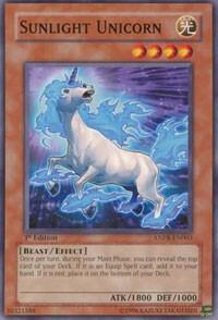Sunlight Unicorn - Ancient Prophecy YuGiOh trading card