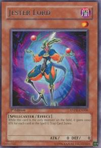 Jester Lord trading card from Ancient Prophecy Jester Lord - Ancient Prophecy YuGiOh trading card