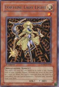 Fortune Lady Light trading card from Ancient Prophecy Fortune Lady Light - Ancient Prophecy YuGiOh trading card