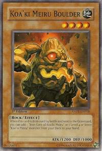 Koa'ki Meiru Boulder trading card from Ancient Prophecy Koa'ki Meiru Boulder - Ancient Prophecy YuGiOh trading card