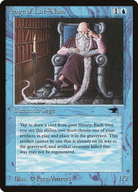 Sage of Lat-Nam - Antiquities (ATQ) #13 - Common Magic: The Gathering Trading Card