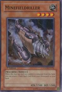 Minefieldriller trading card from Ancient Prophecy Minefieldriller - Ancient Prophecy YuGiOh trading card