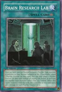 Brain Research Lab trading card from Ancient Prophecy Brain Research Lab - Ancient Prophecy YuGiOh trading card
