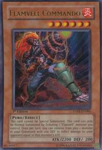 Flamvell Commando trading card from Ancient Prophecy Flamvell Commando - Ancient Prophecy YuGiOh trading card