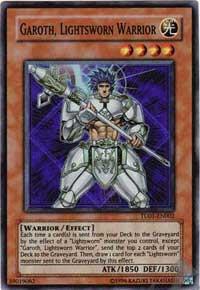 Garoth, Lightsworn Warrior trading card from Turbo Pack Booster One Pack Garoth, Lightsworn Warrior - Turbo Pack Booster One Pack YuGiOh trading card
