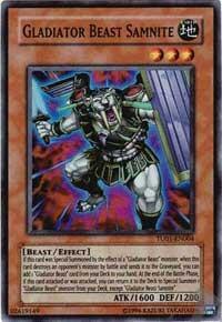 Gladiator Beast Samnite - Turbo Pack Booster One Pack (TU01) #TU01-EN004 - Super Rare YuGiOh Trading Card