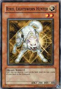 Ryko, Lightsworn Hunter trading card from Turbo Pack Booster One Pack Ryko, Lightsworn Hunter - Turbo Pack Booster One Pack YuGiOh trading card