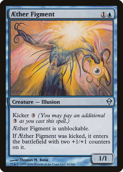 Aether Figment - Zendikar Magic: The Gathering trading card