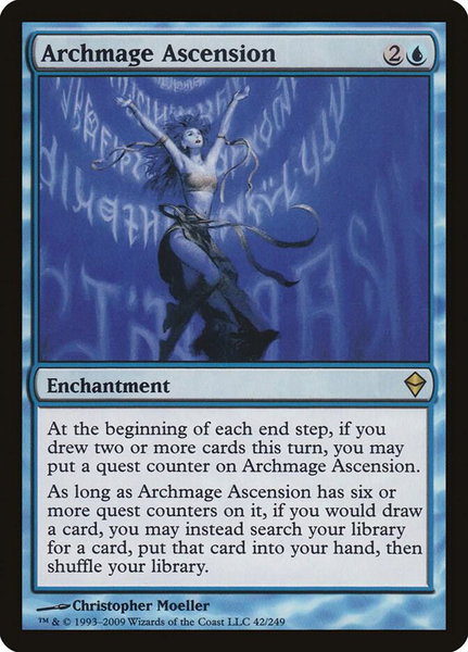 Archmage Ascension - Zendikar Magic: The Gathering trading card