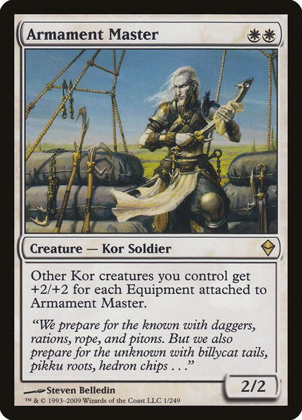 Armament Master - Zendikar Magic: The Gathering trading card