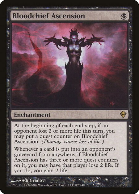 Bloodchief Ascension - Zendikar Magic: The Gathering trading card
