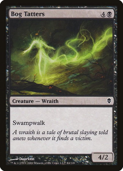 Bog Tatters - Zendikar Magic: The Gathering trading card