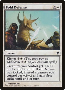 Bold Defense - Zendikar (ZEN) #3 - Common Magic: The Gathering Trading Card