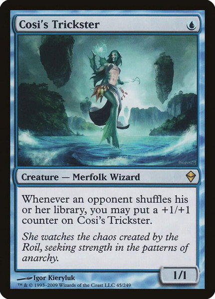 Cosi's Trickster - Zendikar Magic: The Gathering trading card