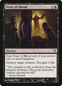 Feast of Blood - Zendikar (ZEN) #88 - Uncommon Magic: The Gathering Trading Card